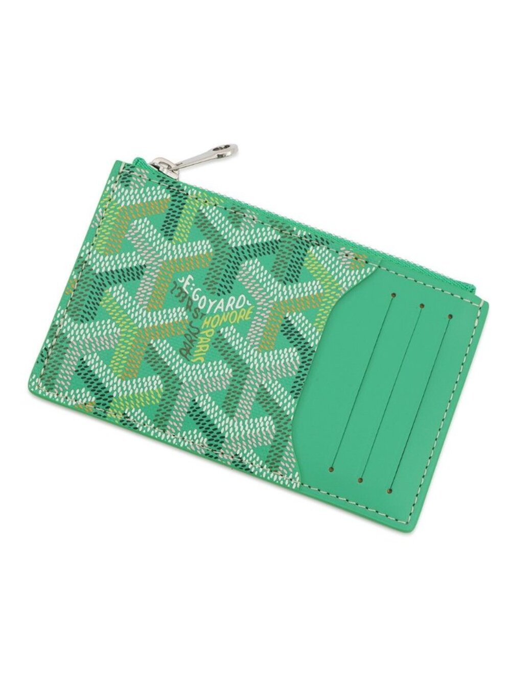 Goyard Card Case Bourbon with Zip Leather Wallet